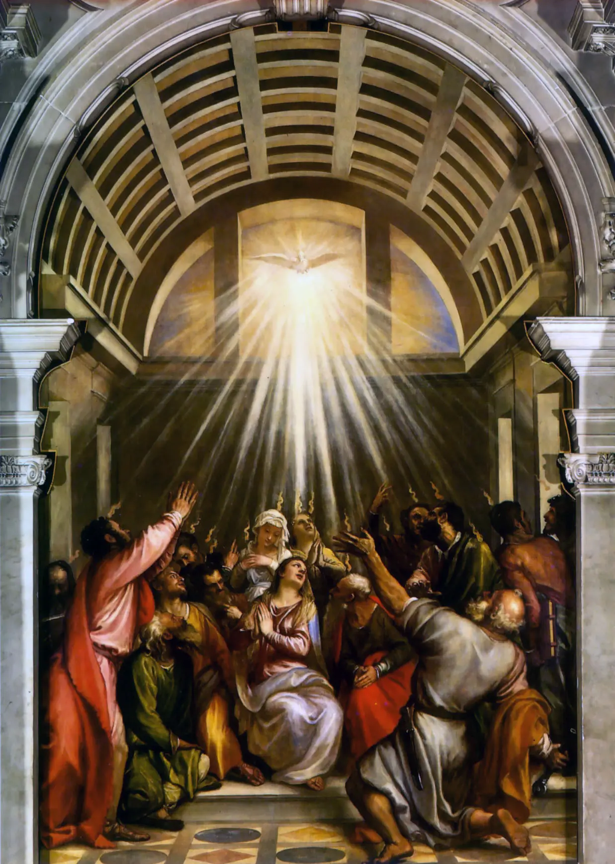 The Descent of the Holy Spirit — Third Glorious Mystery of the Rosary — Orabimus