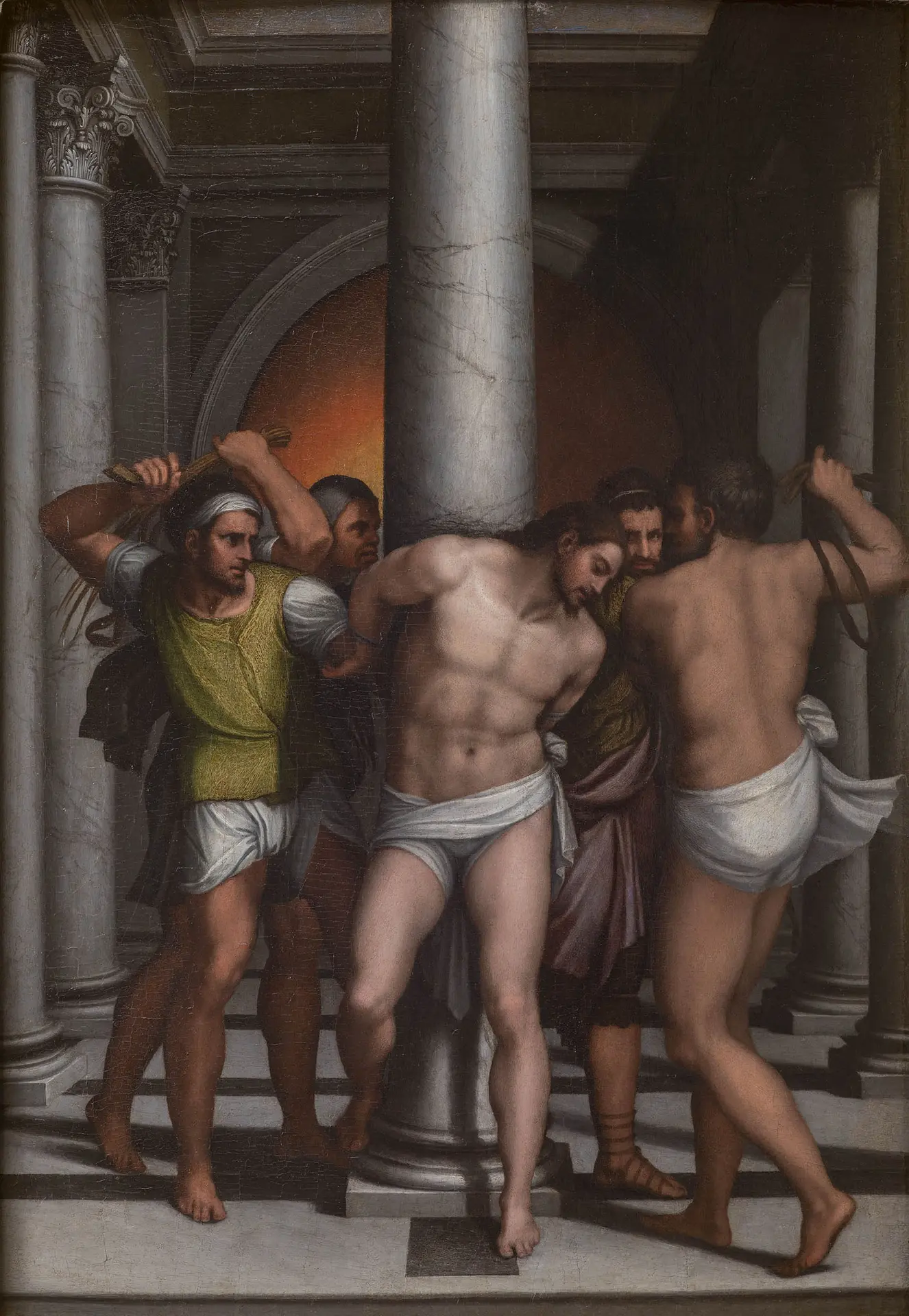 The Scourging at the Pillar — Second Sorrowful Mystery of the Rosary — Orabimus